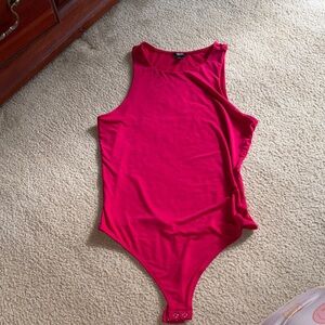 Red Sleeveless Bodysuit